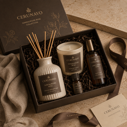 CERUNAVO Sandalwood Rose Ceramic Diffuser