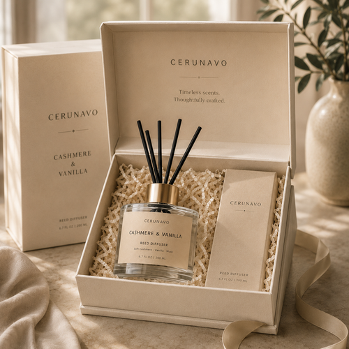CERUNAVO Cashmere & Vanilla Reed Diffuser