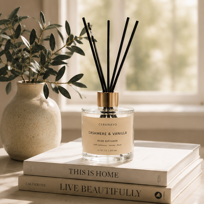 CERUNAVO Cashmere & Vanilla Reed Diffuser