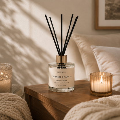 CERUNAVO Cashmere & Vanilla Reed Diffuser