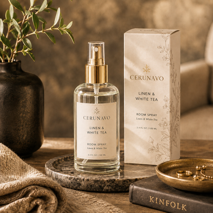 CERUNAVO Linen & White Tea Room Spray