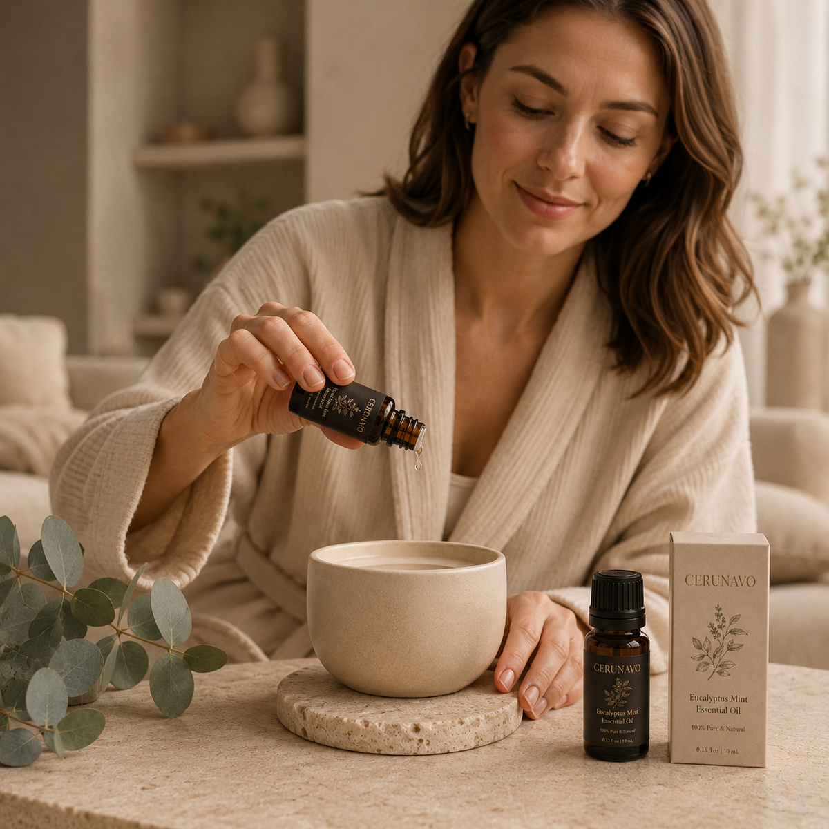 CERUNAVO Eucalyptus Mint Essential Oil