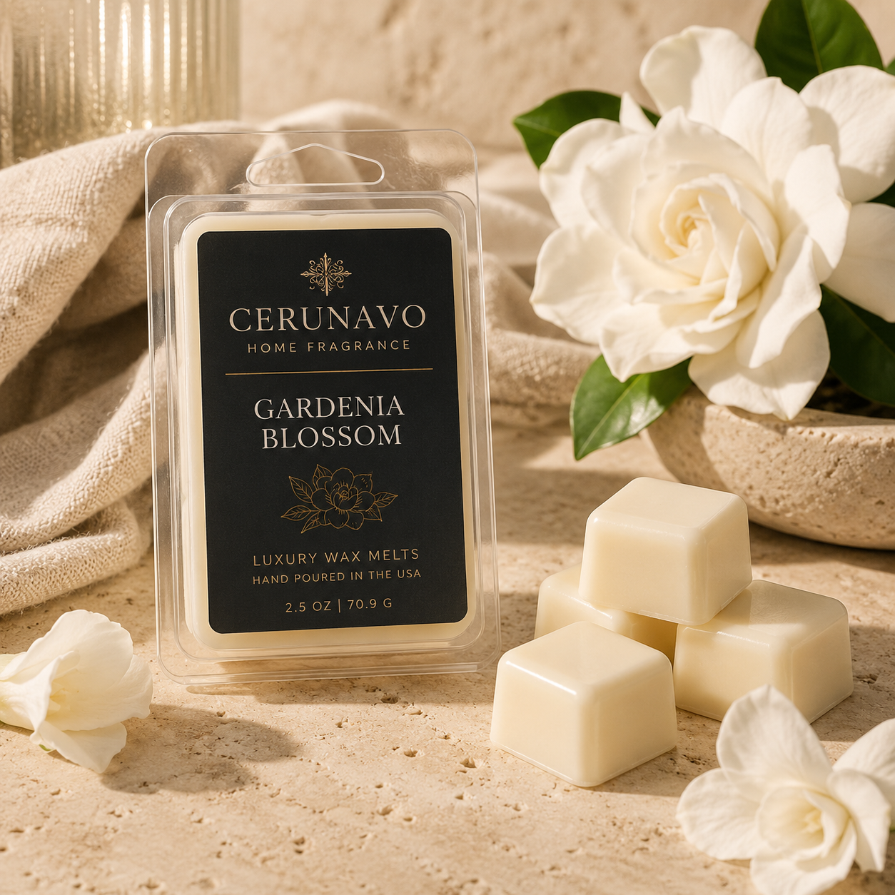 CERUNAVO Gardenia Blossom Wax Melts