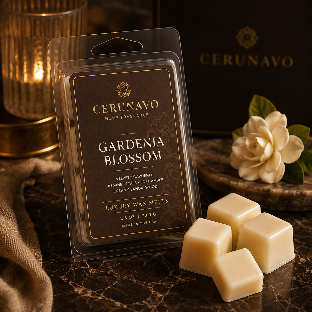 CERUNAVO Gardenia Blossom Wax Melts