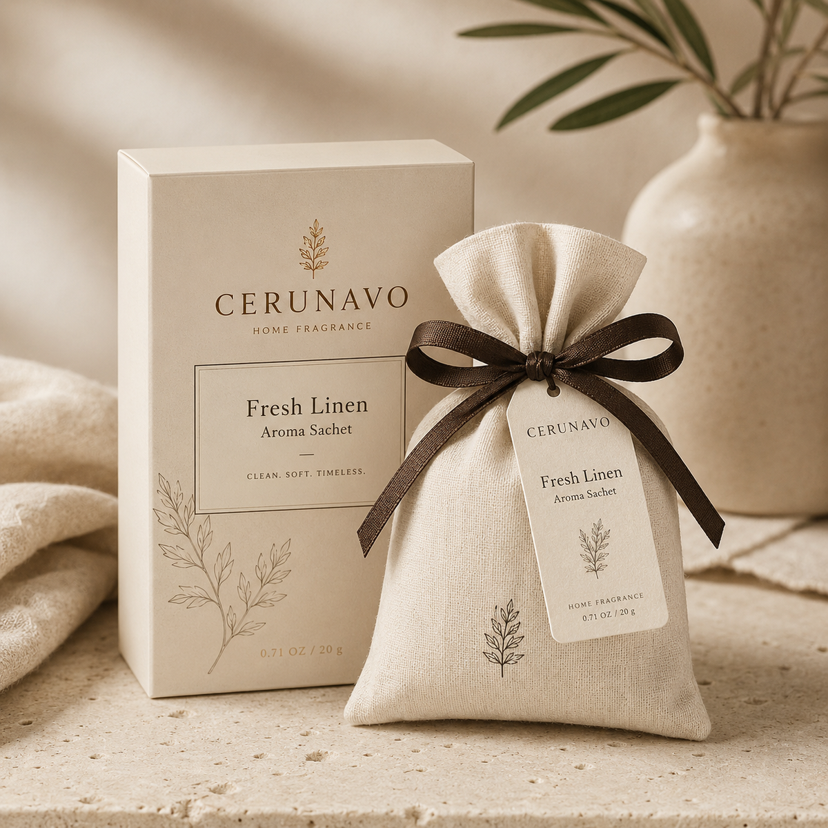 CERUNAVO Fresh Linen Aroma Sachet