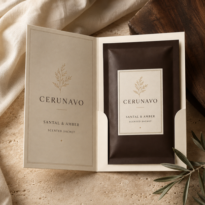 CERUNAVO Santal & Amber Scented Sachet
