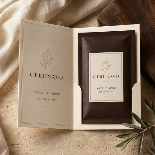 CERUNAVO Santal & Amber Scented Sachet